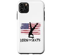 skateboard USA bandiera sport patriot trick equilibrio Custodia per iPhone 11 Pro Max