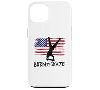 skateboard USA bandiera sport patriot trick equilibrio Custodia per iPhone 13