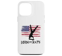 skateboard USA bandiera sport patriot trick equilibrio Custodia per iPhone 13 Pro Max