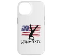 skateboard USA bandiera sport patriot trick equilibrio Custodia per iPhone 14