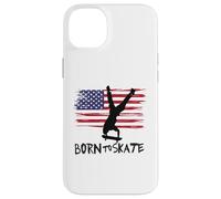 skateboard USA bandiera sport patriot trick equilibrio Custodia per iPhone 14 Plus