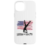 skateboard USA bandiera sport patriot trick equilibrio Custodia per iPhone 15 Plus