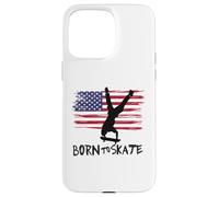 skateboard USA bandiera sport patriot trick equilibrio Custodia per iPhone 15 Pro Max