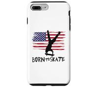 skateboard USA bandiera sport patriot trick equilibrio Custodia per iPhone 7 Plus/8 Plus