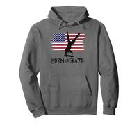 Skateboard USA Bandiera Sport Patriot Trick Equilibrio Felpa con Cappuccio