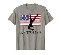 Skateboard USA Bandiera Sport Patriot Trick Equilibrio Maglietta