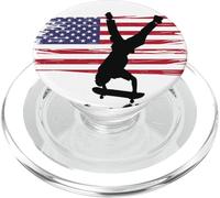 skateboard USA bandiera sport patriot trick equilibrio PopSockets PopGrip per MagSafe