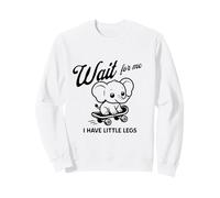 Skateboard Wait for Me I Have Little Legs Fun Baby Elephant Felpa
