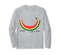Skateboard Watermelon Skateboarder Tropical Summer Fruit Maglia a Manica