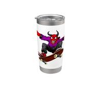 Skateboarder Devil Bicchiere termico in acciaio inox doppia parete