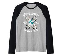 Skateboarding Graffiti Tee Shirts, Skateboard Graphic Design Maglia con Maniche Raglan