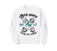 Skateboarding with Graffiti Style, Skateboard Graphic Design Felpa