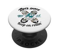 Skateboarding with Graffiti Style, Skateboard Graphic Design PopSockets PopGrip Adesivo