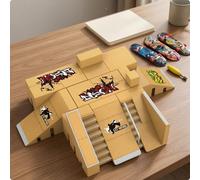 Skatepark Modulare da Dita Graffiti Pista Finger Skateboard con Rampe