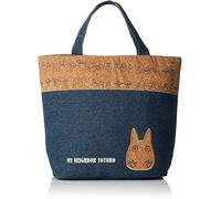 SKATER Borsa a mano per pranzo Bento 33×25cm, Studio Ghibli Il mio vicino Totoro, denim blu e sughero, con isolamento termico, importazione giapponese KBCO2