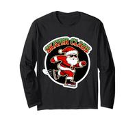 Skater Claus - Occhiali da Sole con Babbo Natale Maglia a Manica