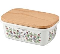 Skater ENBT5_592553 Enameled Butter Case, Wooden Lid, 16.9 FL oz (500 ML), My Neighbor Totoro, 4.0 x 6.0 x 2.5 Pollici (103 x 153 x 64 mm)