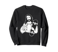 Skater Gesù Cristo Punk Skateboard Skateboard Felpa