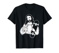 Skater Gesù Cristo Punk Skateboard Skateboard Maglietta