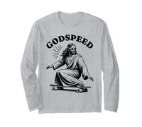 Skater Jesus Godspeed Skateboarder, Divine Shredder Maglia a Manica