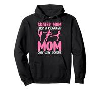 Skater Mamma Come Una Mamma Regolare Solo Modo Cooler Felpa con Cappuccio