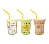Skater SIH2ST-A Tumbler with Straw, 8.1 FL oz (230 ml), 3 pezzi, My Neighbor Totoro Cat Bus, Studio Ghibli, Made in Japan