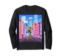 Skater Skateboard nelle Strade della Città Maglia a Manica