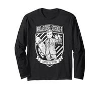Skater Skateboarder Funny Boarding School Survivor Vintage Maglia a Manica