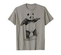 Skater Skateboarder Panda Bear Funny Animal Skateboarding Maglietta