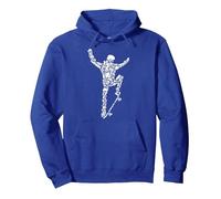 Skater Skateboarder Skateboard retrò per Bambini Ragazzi Felpa con Cappuccio, Unisex per Adulti, Blu Reale, S