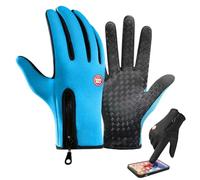 Skatesfor Gloves-Sakesfor Ultimate Waterproof & Windproof Thermal Non-Slip Gloves,Touch Screen Sports loves for Winter Cycling, Sports (Blue,XL)