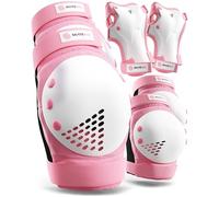 SKATEWIZ Set Protezioni Skateboard Bambini - Smash - Protezioni Roller Skate [Set di 6] - Gomitiere Roller e Ginocchiere Skating con Protezione per i Polsi per Bambino