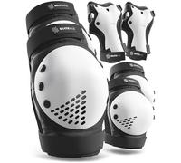 SKATEWIZ Set Protezioni Skateboard Bambini - Smash - Protezioni Roller Skate [Set di 6] - Gomitiere Roller e Ginocchiere Skating con Protezione per i Polsi per Bambino