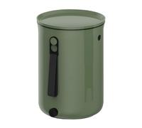 Skaza Bokashi Organko 2 (9.6 L) | Compostore da cucina in plastica riciclata con attivatore di fermentazione 1 kg (verde oliva)