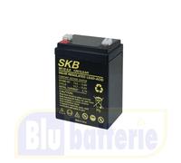 SKB SK12-2,6 Batteria 12V 2,6Ah AGM Piombo Ermetica Terminali 4,8mm