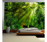 Skcess Arazzo da parete con albero dell'alba, paesaggio, arazzo decorativo Jungle 300 x 260 cm