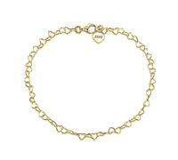 Skcess Cavigliera da donna in argento 925, stile boho, 25 cm, in argento Sterling S925, a forma di cuore, per donna, estate, spiaggia, sandali a piedi nudi, oro/argento, Argento sterling, Senza