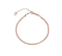 Skcess Cavigliera da donna per vacanze, stile boho, in acciaio inox, 3 mm, perfetta per l'estate e la vita quotidiana, oro rosa per mamma e ragazza, lunghezza 25,5 cm