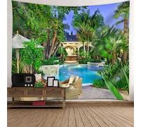 Skcess Tappeto da parete, 240 x 220 cm, in poliestere, marrone chiaro, arancio rocce