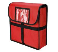 Skday Borsa Per La Consegna,Catering Borsa Termica Borsa for consegna pizza da 11 pollici Scatola for picnic Contenitore for alimenti freschi isolato termicamente resistente all'usura da asporto(Red)