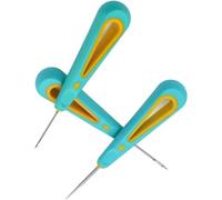 SKDFHOD 3 Pezzi Punteruoli in Silicone, Stampi in Silicone per Punzonatura Stoppino, Coni Tondi, Trapano a Mano a Cono Tondo, Utensili per la Produzione di Candele, Kit Accessori Cucito