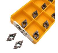 SKDJFHF Inserti per tornitura in metallo duro 10pcs DCMT070204 15TF 6020 Utensili per tornitura in metallo duro e tornio