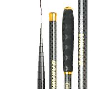 Skdvy Canna da Pesca Extra Lunga,Canna da Pesca Fissa Canna da Pesca telescopica 2,7M/3,6M/4,5M/5,4M/6,3M/7,2M Attrezzatura for Acqua Dolce con Asta for Flusso(2.7 m)