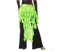 Skdvy Cintura Donna per Danza del Ventre, Hip Sciarpa Belly Dance Costumes Chiffon Tassel Dance Belly Dance Sciarpa Anca for Le Donne Belly Dancing Cints 12 Tipi di Colori(Green)