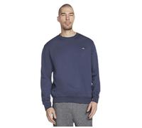 Skechers Skech-Sweats Definition Crew Pullover, Notti Blu, XL Uomo