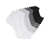 Skechers 10 Pack Cushioned Quarter Crew Socks Calzini Donna