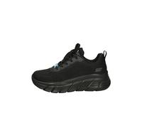 Skechers, 117385 Bob Flex, Lacci, Tessuto, Nero - 37½