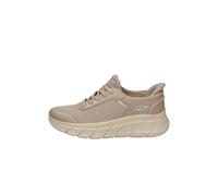 Skechers 117391 Bobs B Flex Hi Taupe Beige Scarpe Donna Slip on Memory Foam 38