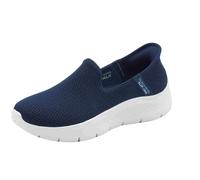 Skechers 124963 Go Walk Flex Relish Navy Slip-On per Donna in tessuto blu