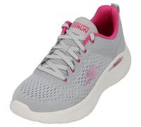 Skechers 129423 Gypk, Sneaker Donna, Grigio Tessile Rosa Trim, 40 EU